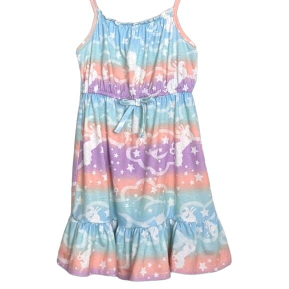 2 For $5 Sale Girl's Pink Violet Pastel Unicorn Sundress Size 6/6X - Picture 12 of 12